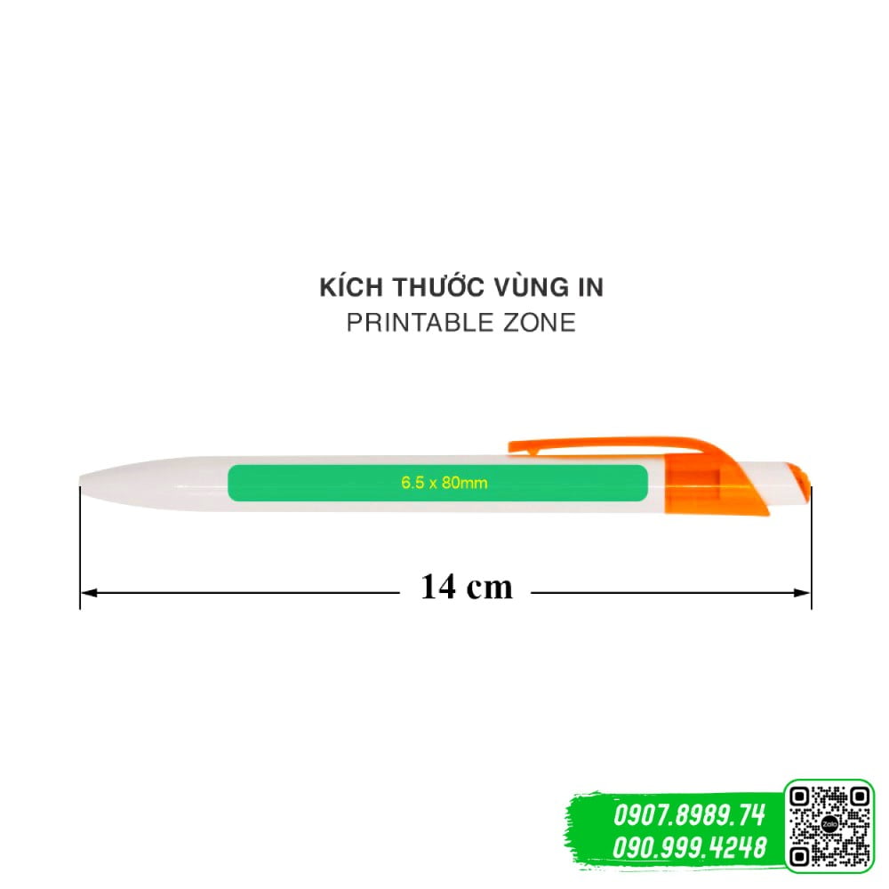 But bi nhua AP 3947 11 Bút bi nhựa AP-3947 Kích Thước