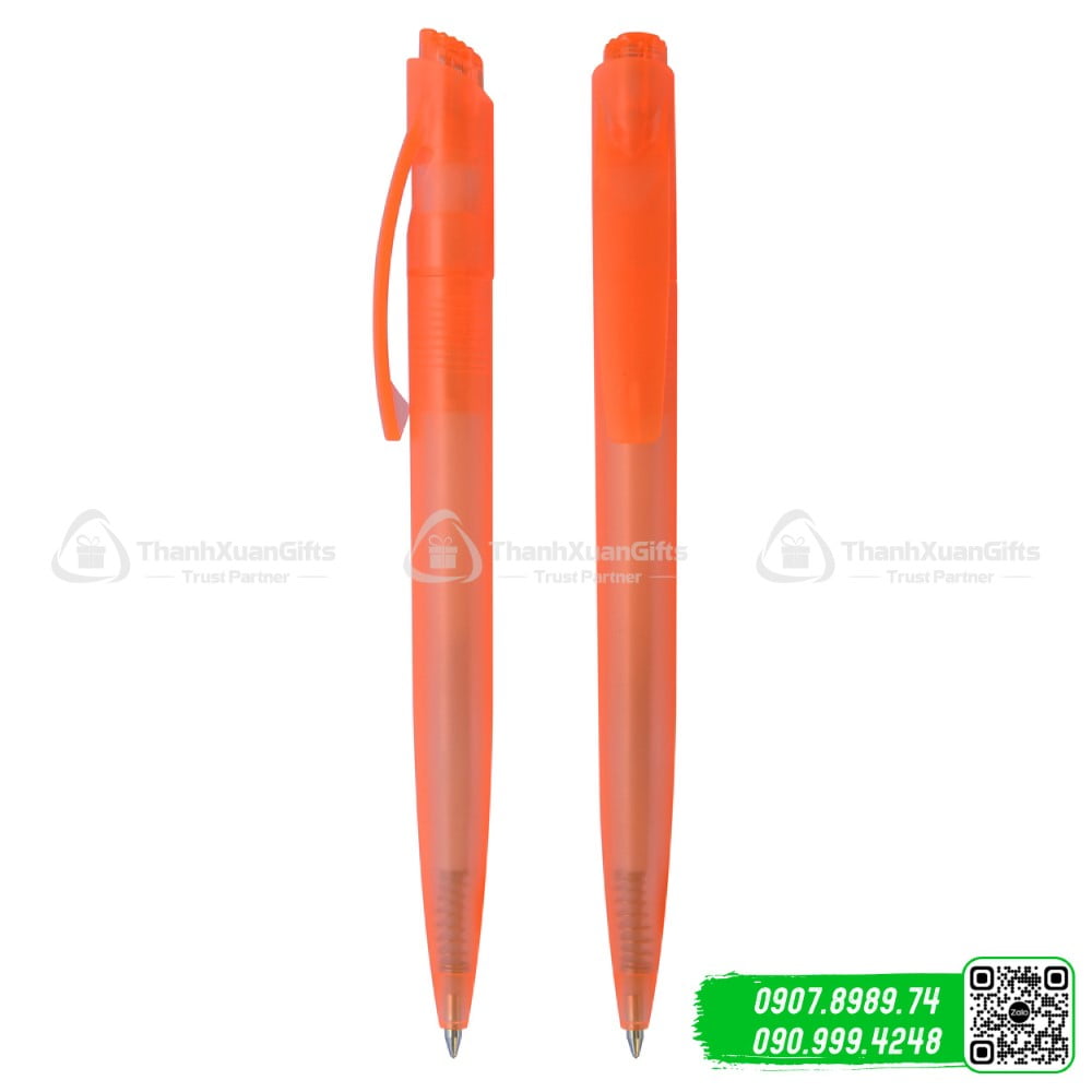 but bi nhua bp 3802d cam Bút bi nhựa BP-3802D cam