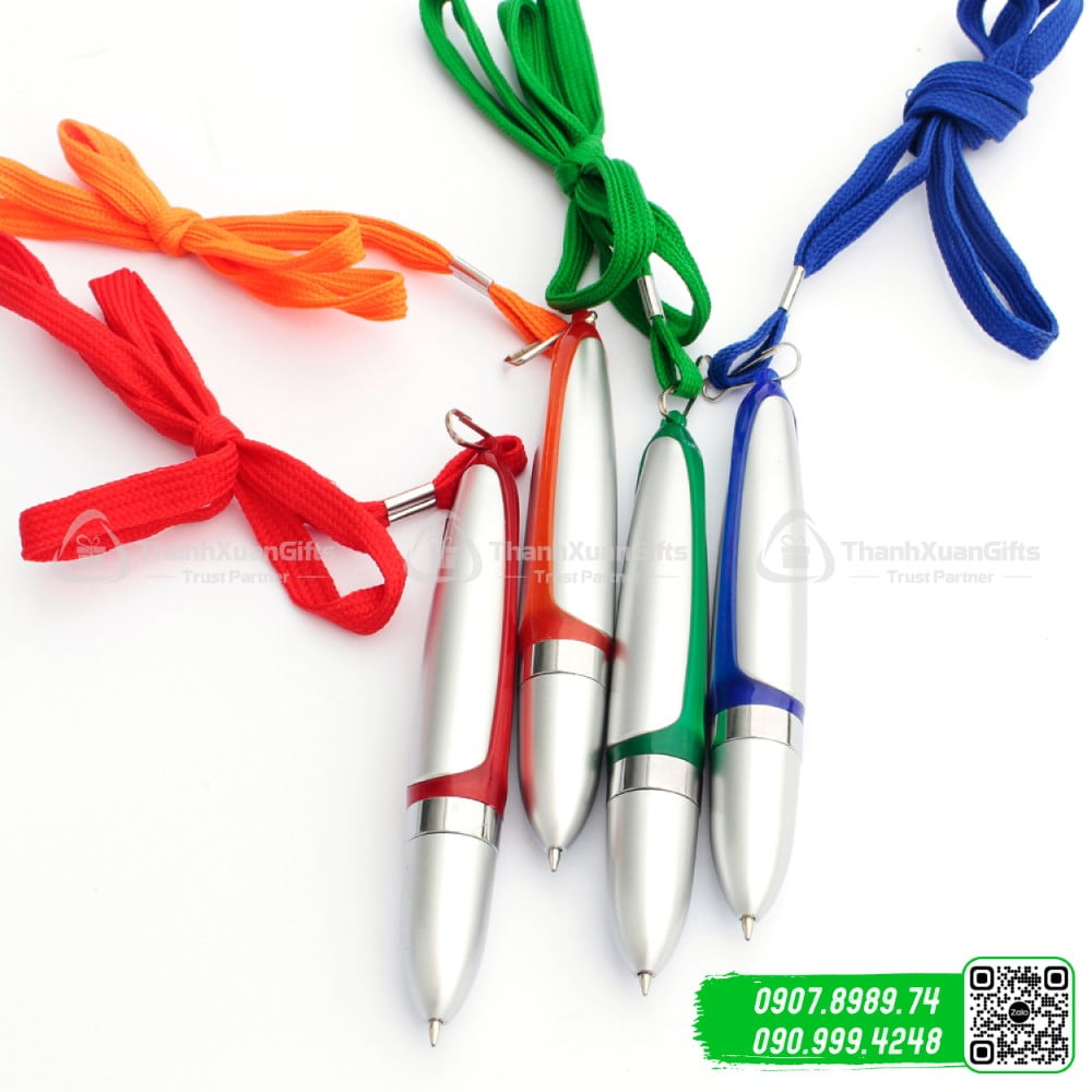 Bút bi nhựa xi BP-1797A Có Dây Đeo