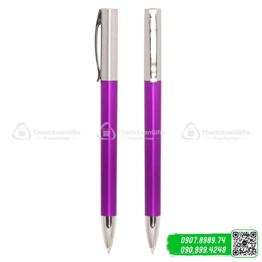 but bi nhua xi bp 5212a bac tim Bút bi nhựa xi BP-5212A bạc tím