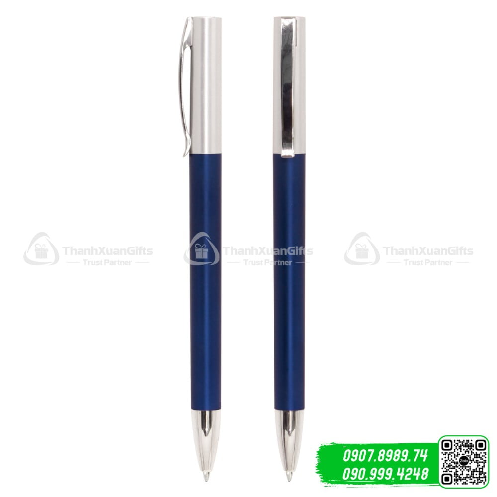 but bi nhua xi bp 5212a bac xanh duong Bút bi nhựa xi BP-5212A bạc xanh dương