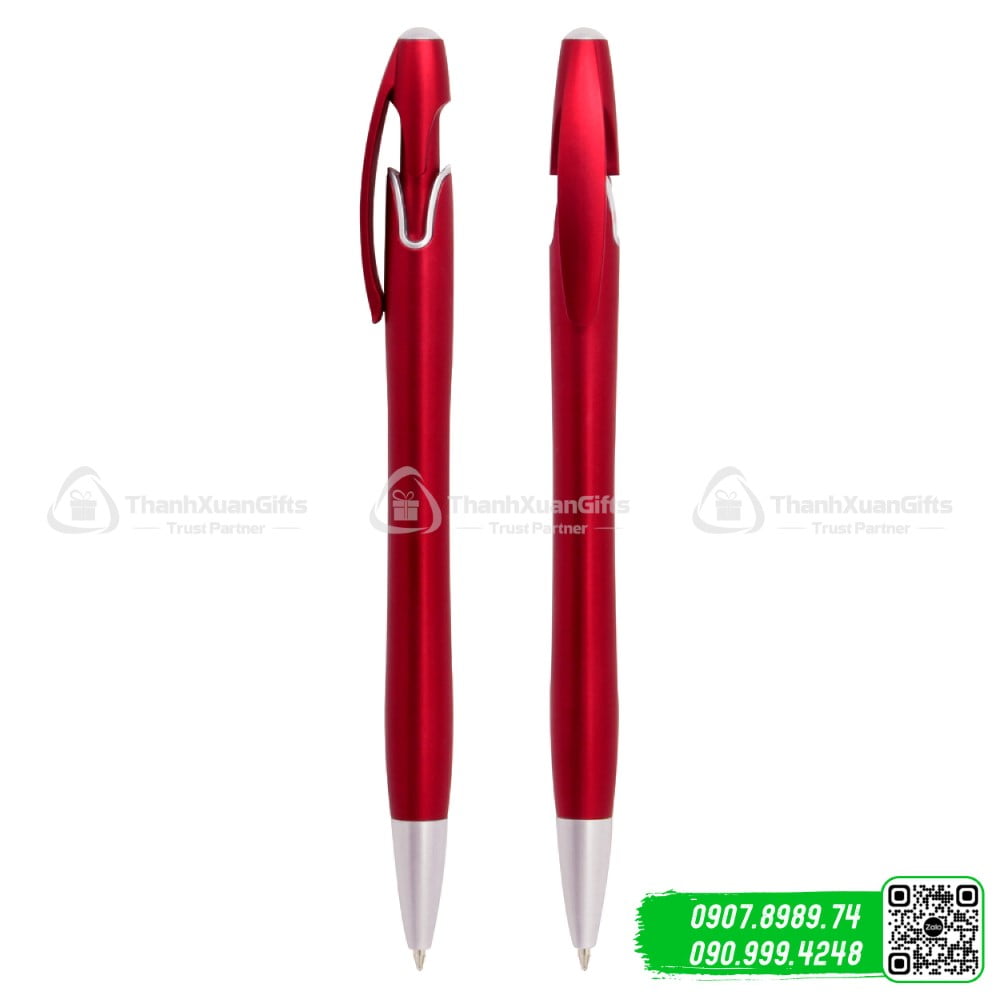 but bi nhua xi bp 8713b do Bút bi nhựa xi BP-8713B đỏ