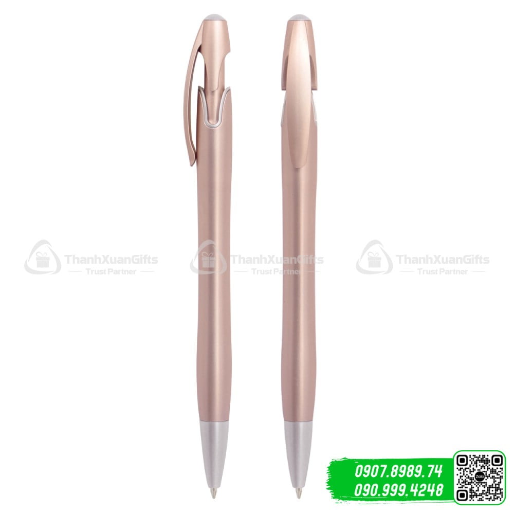 but bi nhua xi bp 8713b hong Bút bi nhựa xi BP-8713B hồng