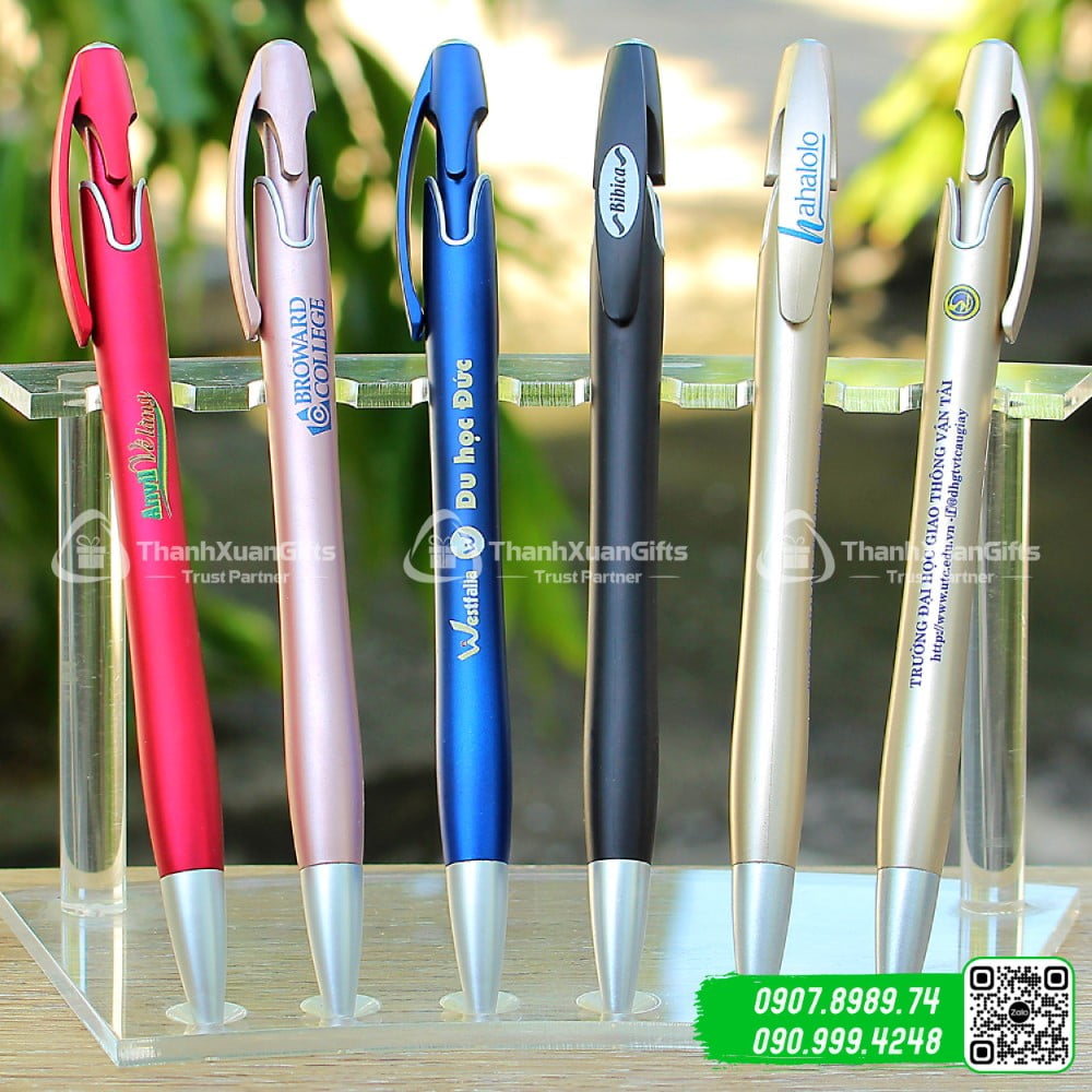 Bút bi nhựa xi BP-8713B in logo