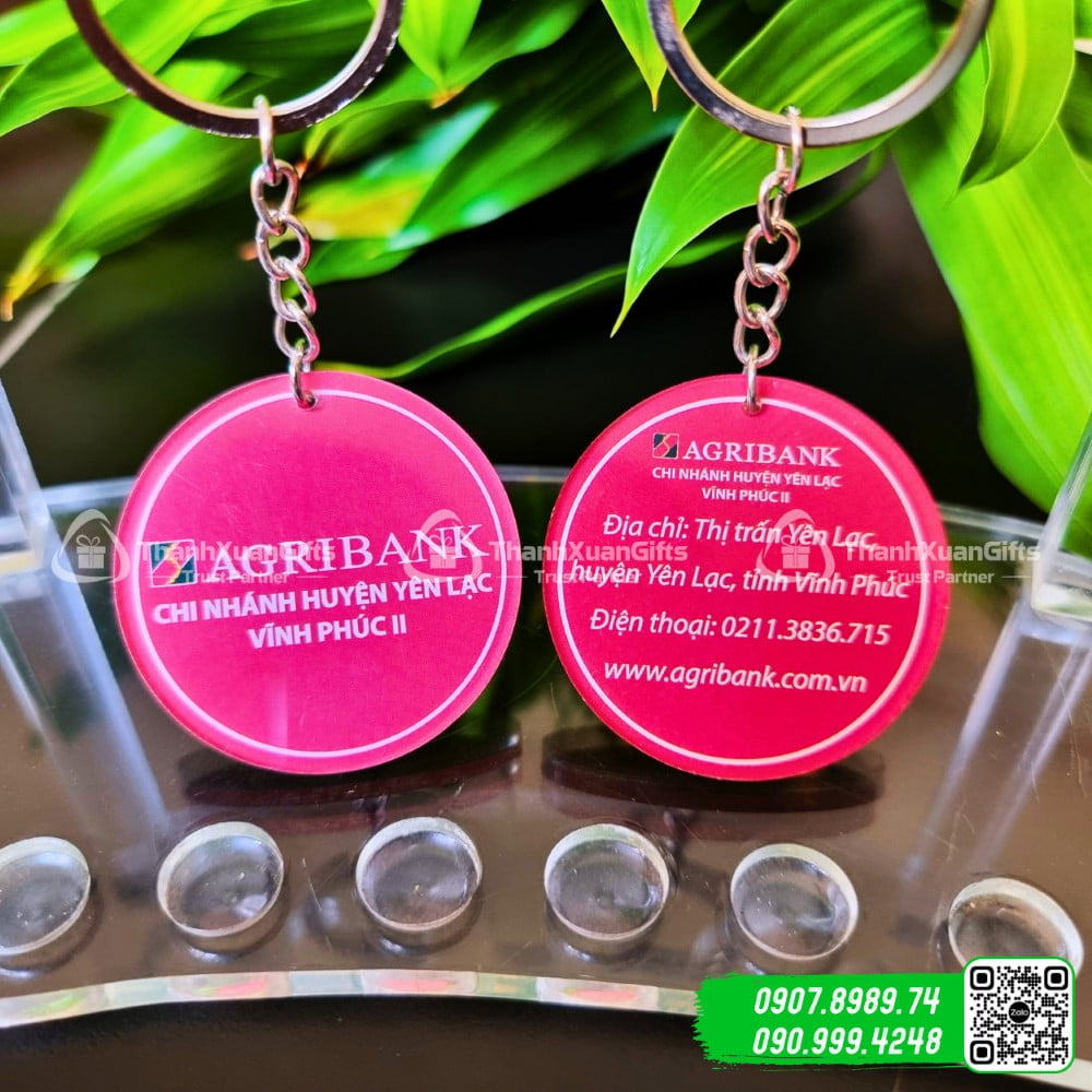 Móc Khóa Mica Hình Tròn Mẫu Số 06