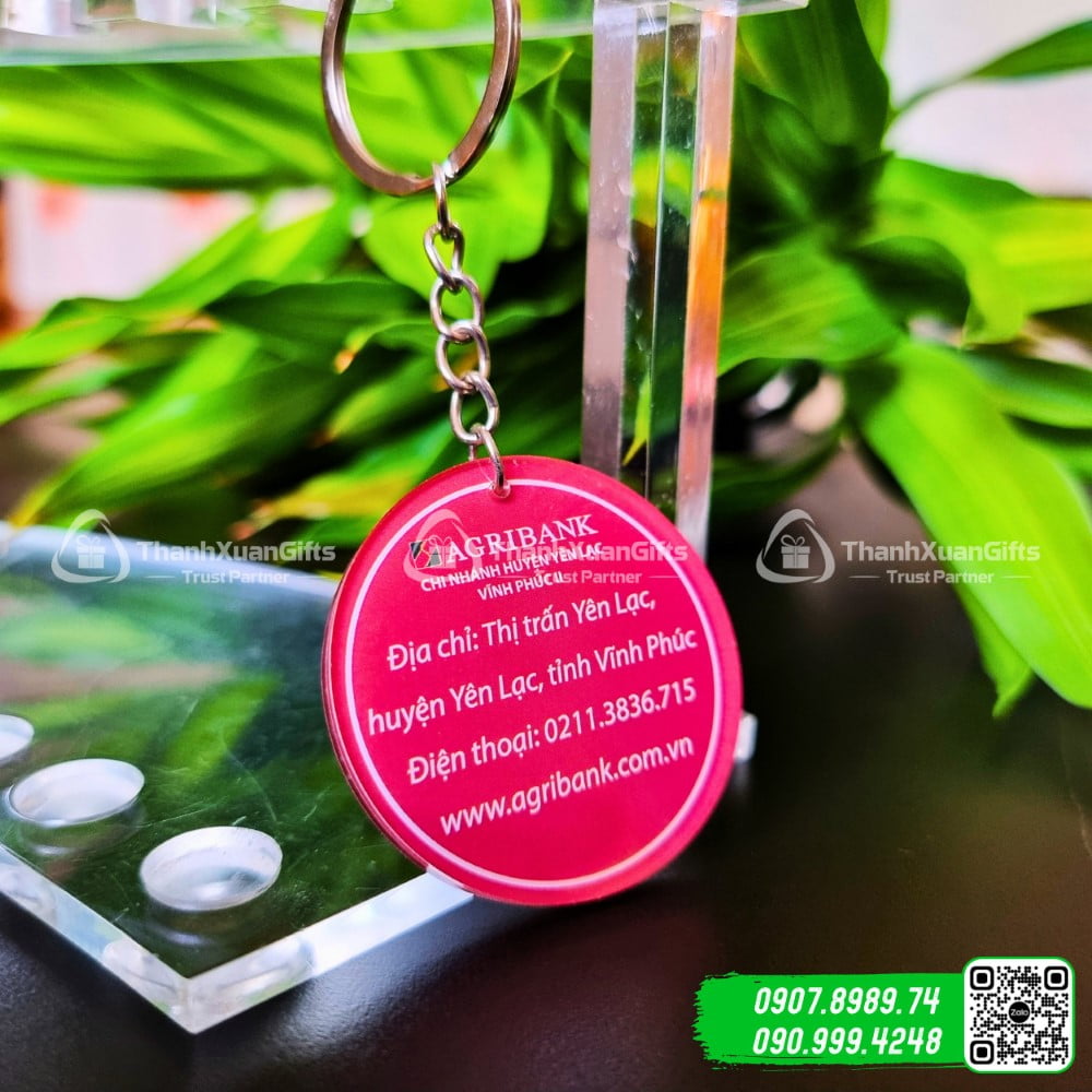 Móc Khóa Mica Hình Tròn Mẫu Số 06A