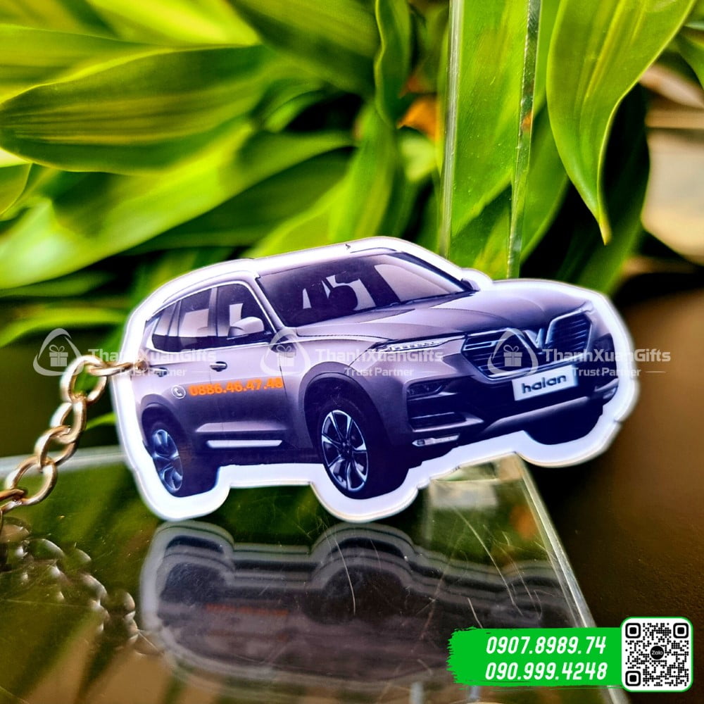 Móc Khóa Mica Hình Xe Hơi Vinfast 01