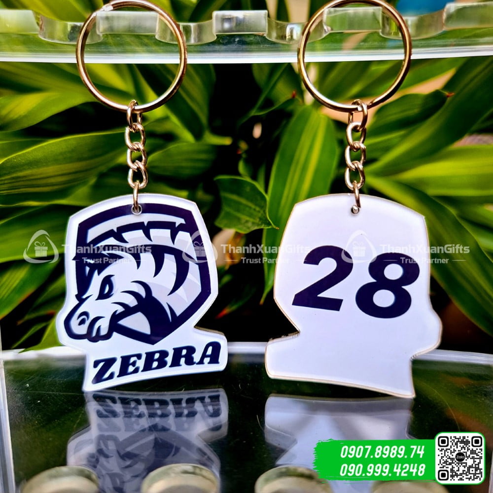 Móc Khóa Mica Đánh Số Thứ Tự Mẫu Số 03