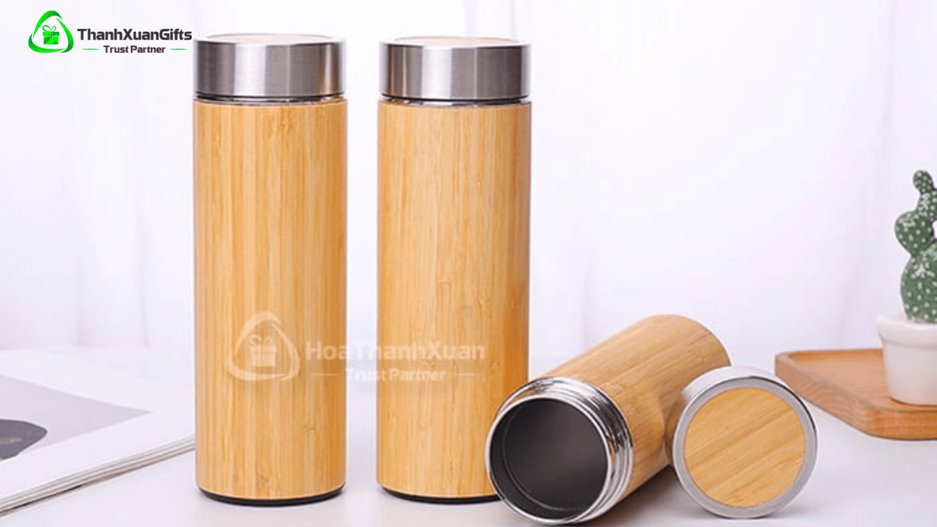 Bình giữ nhiệt vỏ tre