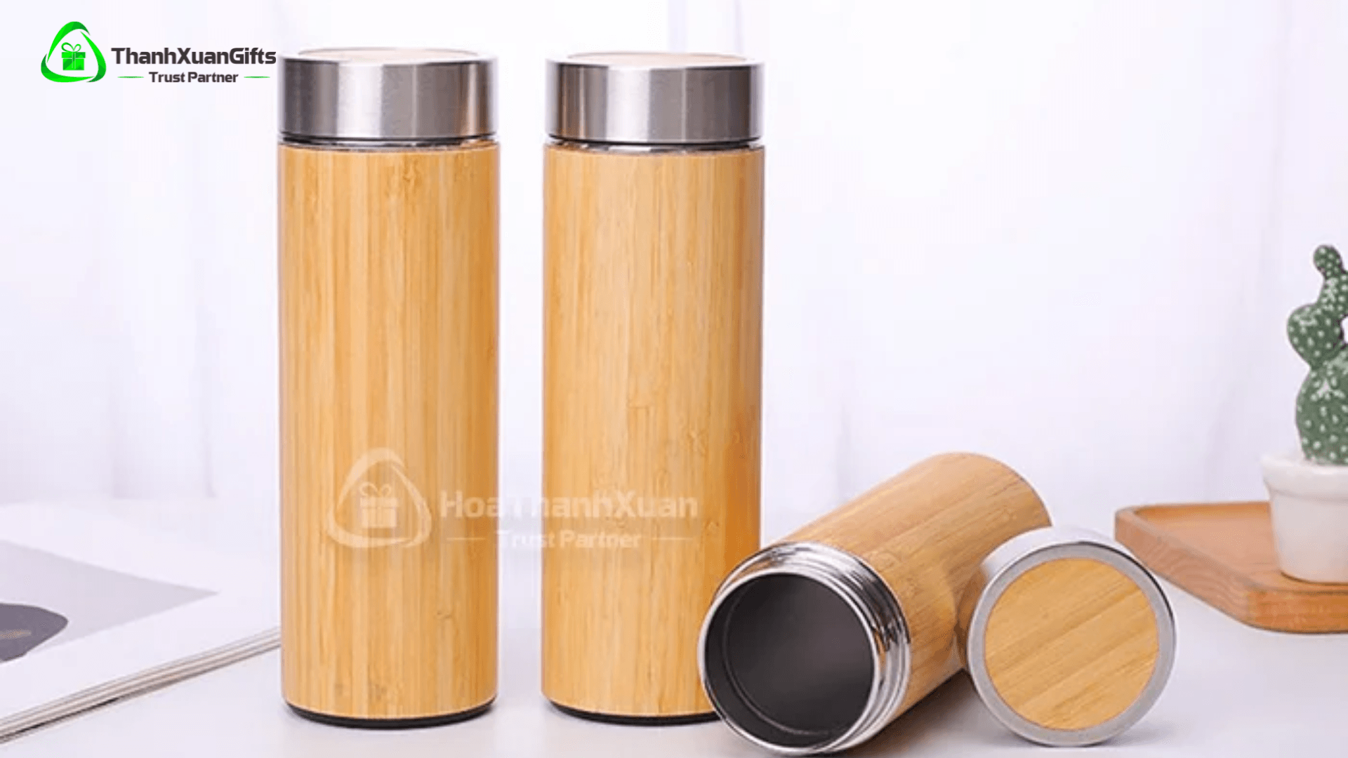 Bình giữ nhiệt vỏ tre 